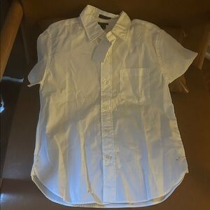 Boys Crewcuts White Casual Button Down Shirt